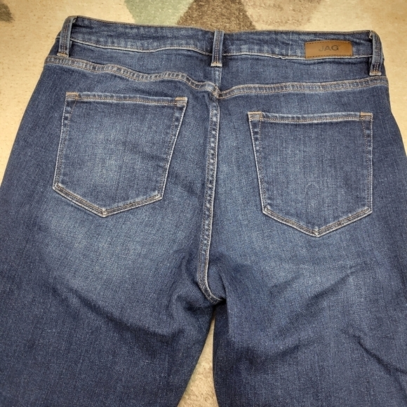 Jag Jeans Womens Viola Blue Denim High Rise Raw Hem Skinny Jeans 12 - Picture 7 of 8